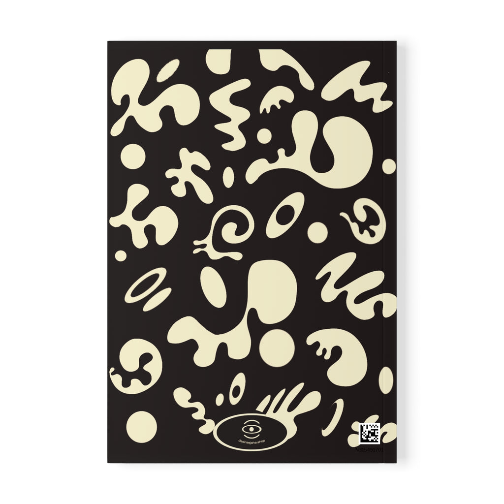 Pure Imagination All-Over-Print A5 Softcover Notebook — Ink