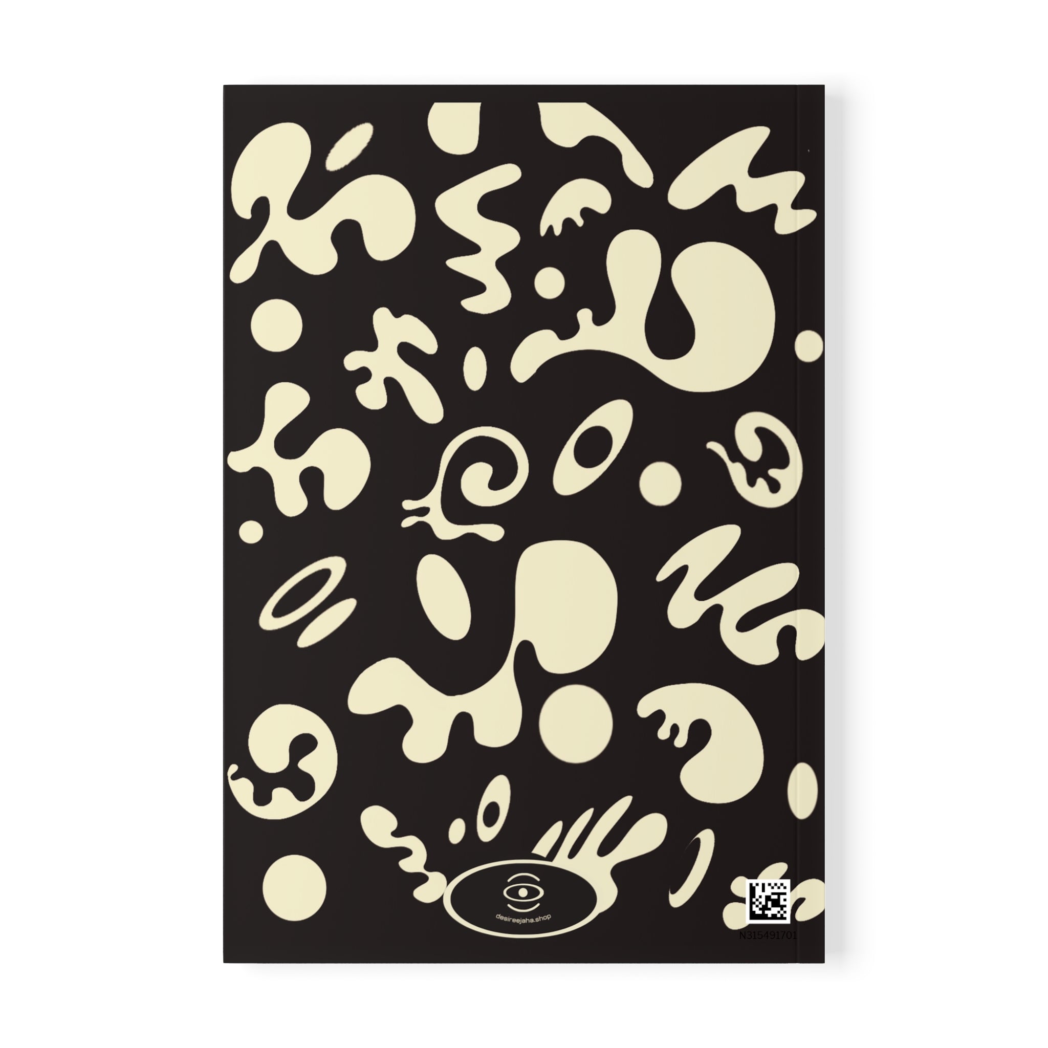 Pure Imagination All-Over-Print A5 Softcover Notebook — Ink