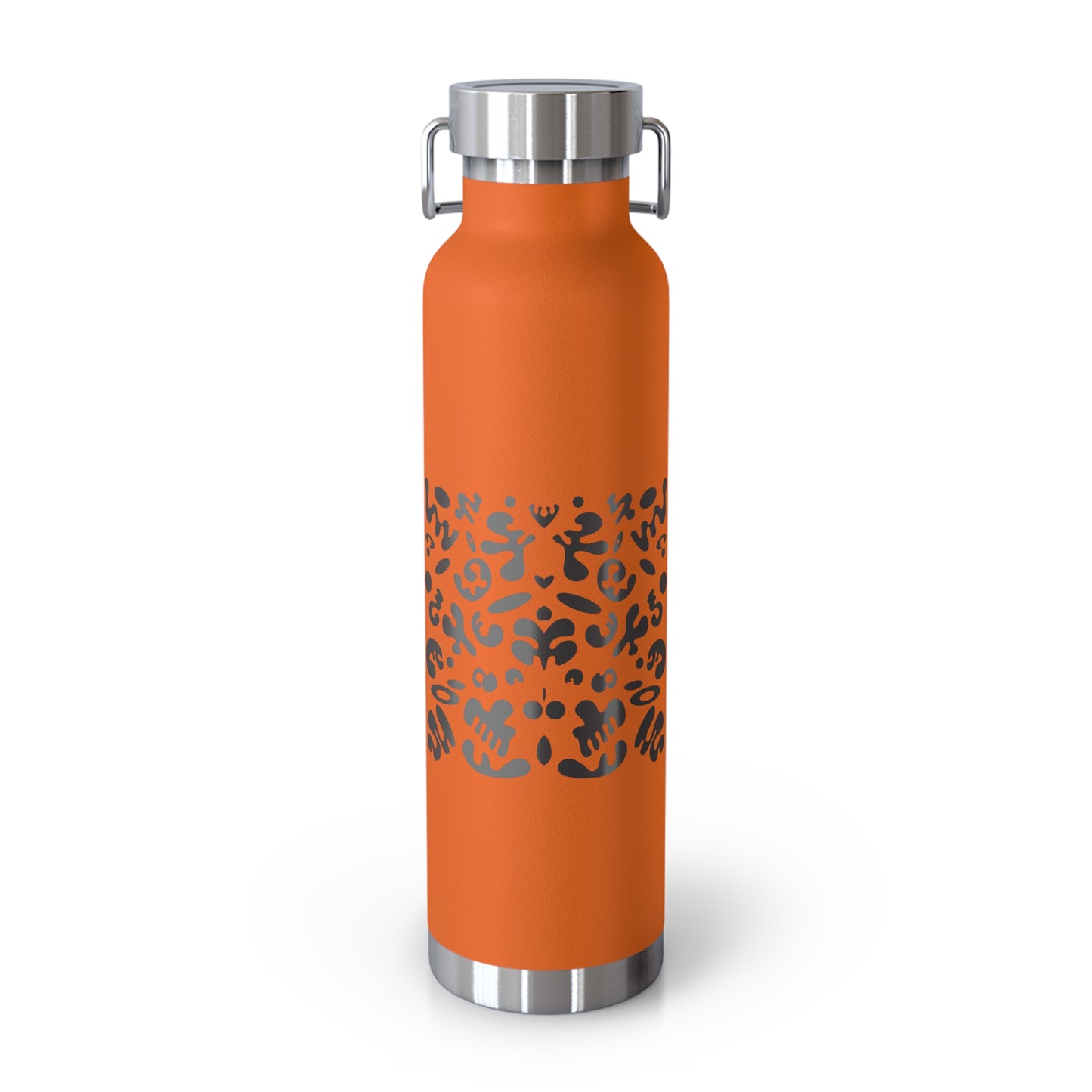 NOURISH'D COPPER VACUUM INSULATED BOTTLE - Smoke Black Print