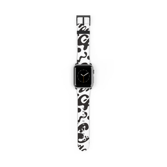 PURE IMAGINATION LARGE PRINT WATCH BAND - Starlight White