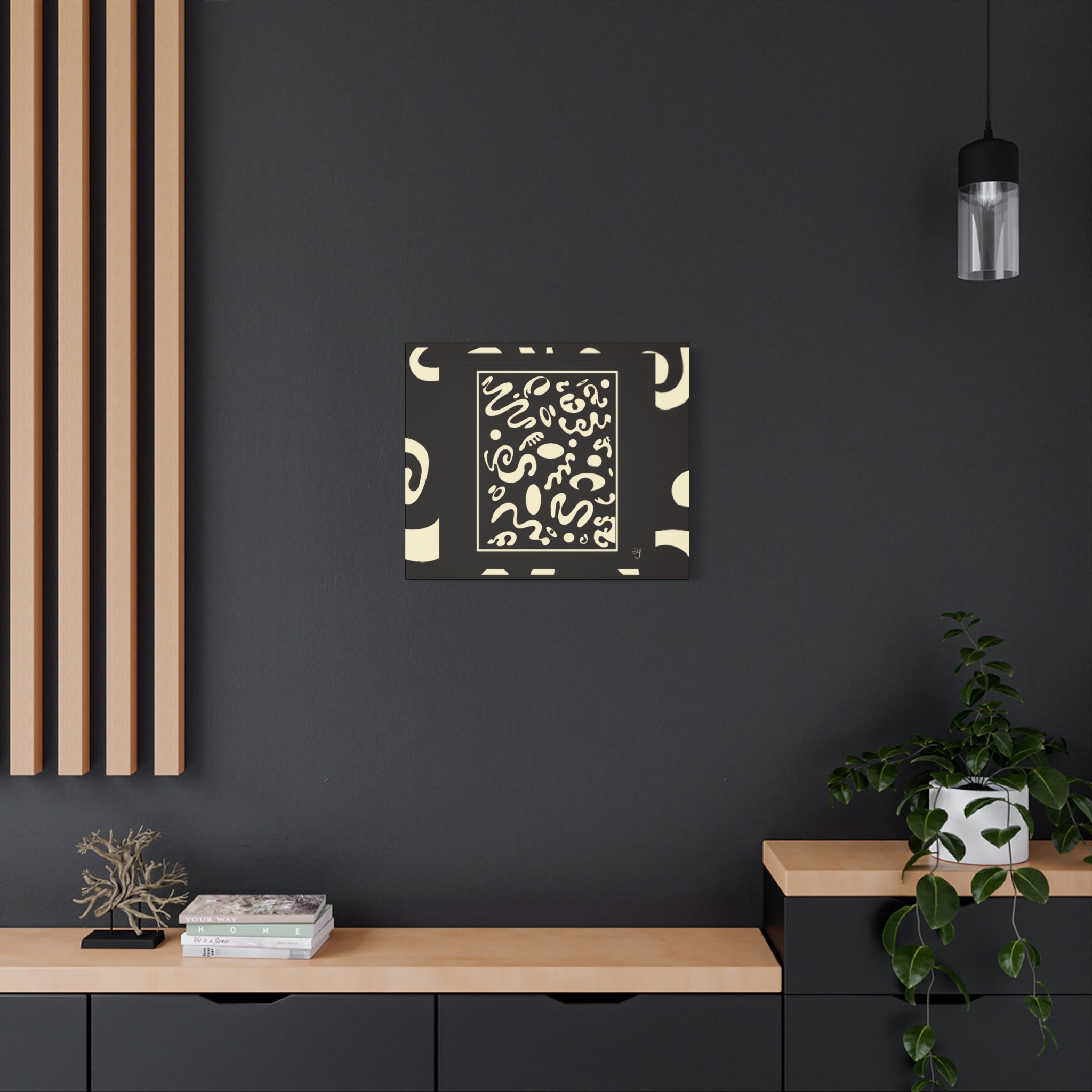 Spotlight Art Framed Stretched Matte Canvas