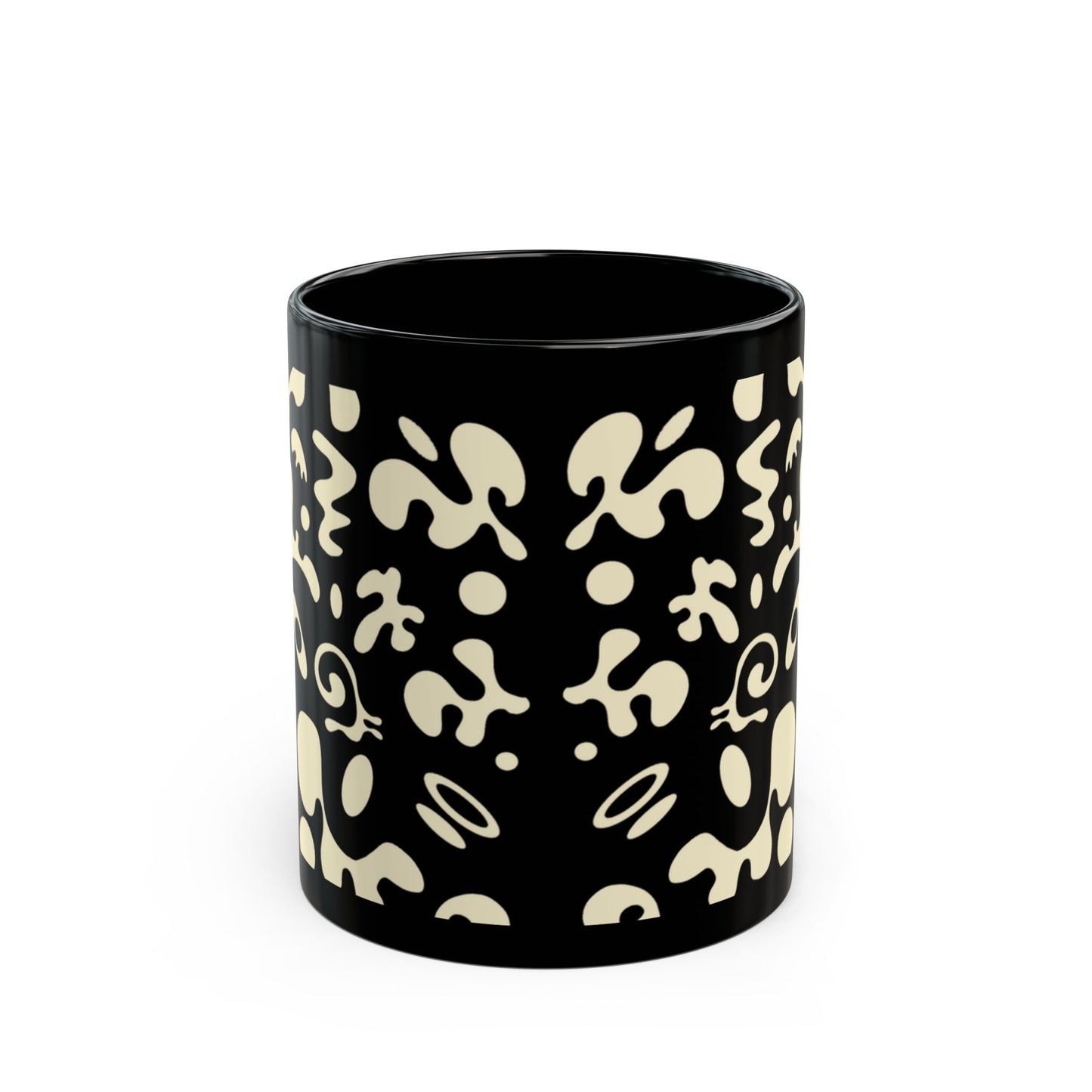 NOURISH'D BLACK GLOSSY MUG