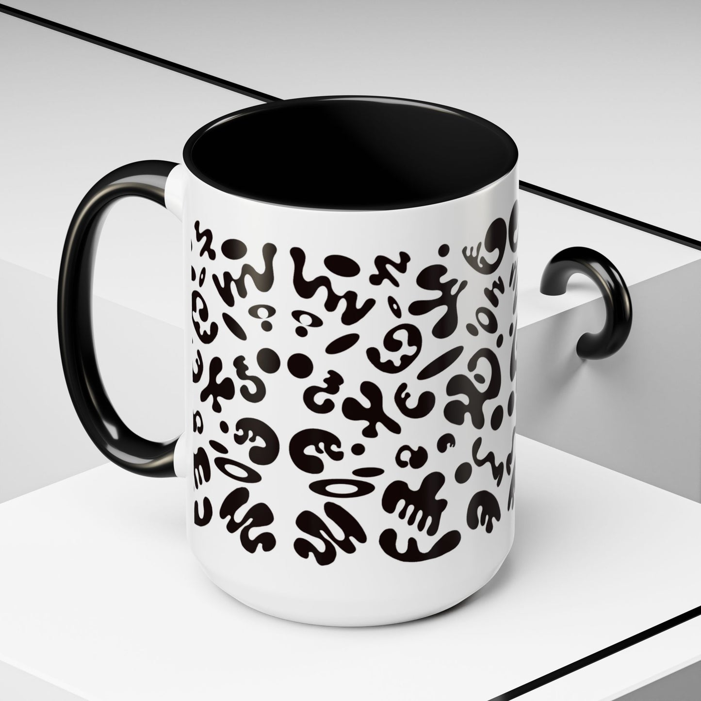 NOURISH'D COLOR ACCENT CERAMIC MUG