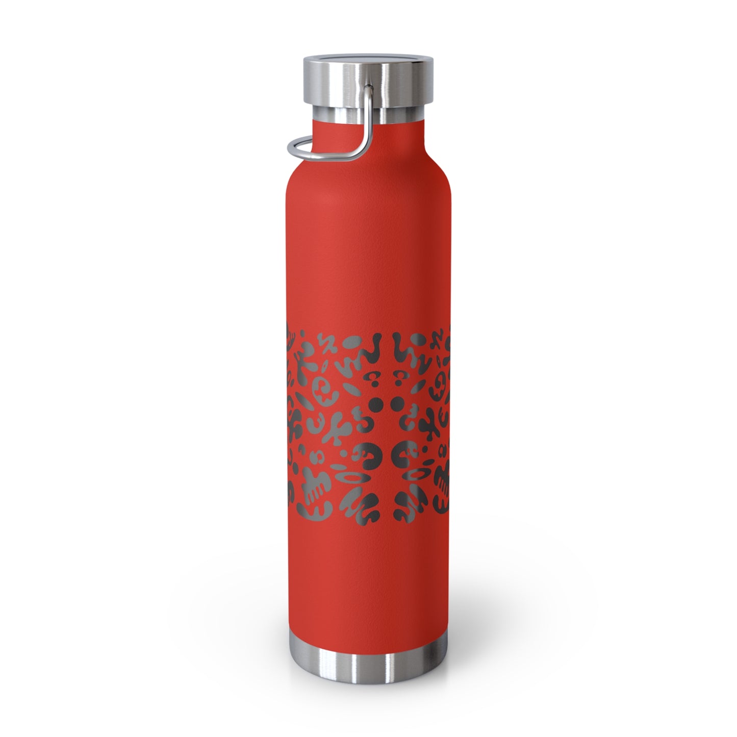 NOURISH'D COPPER VACUUM INSULATED BOTTLE - Smoke Black Print