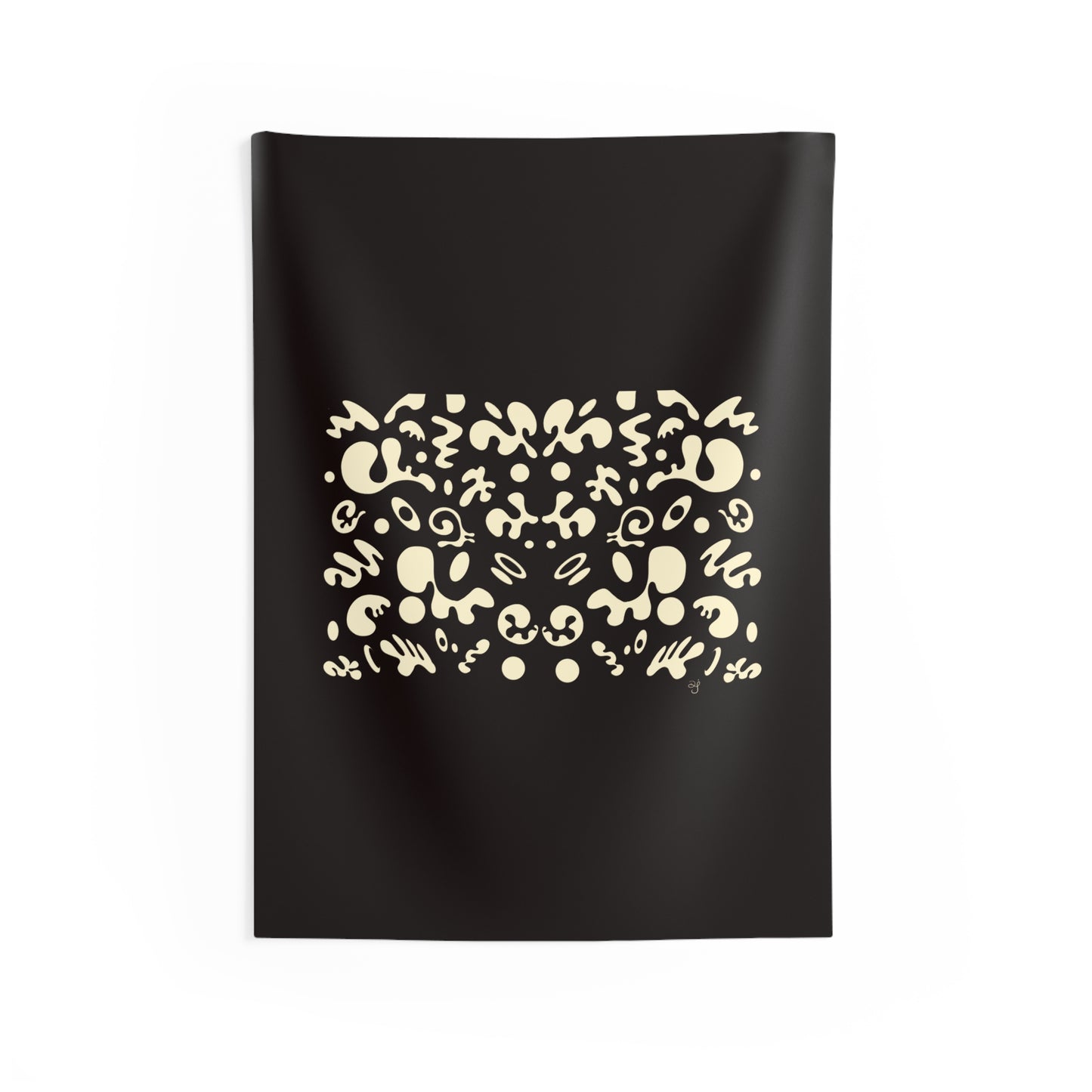 BRIGHT FUTURE INDOOR WALL TAPESTRY - Smoke Black