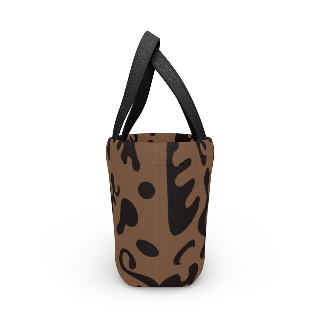 Pure Imagination Top Handle Lunch Bag - Piano Wood