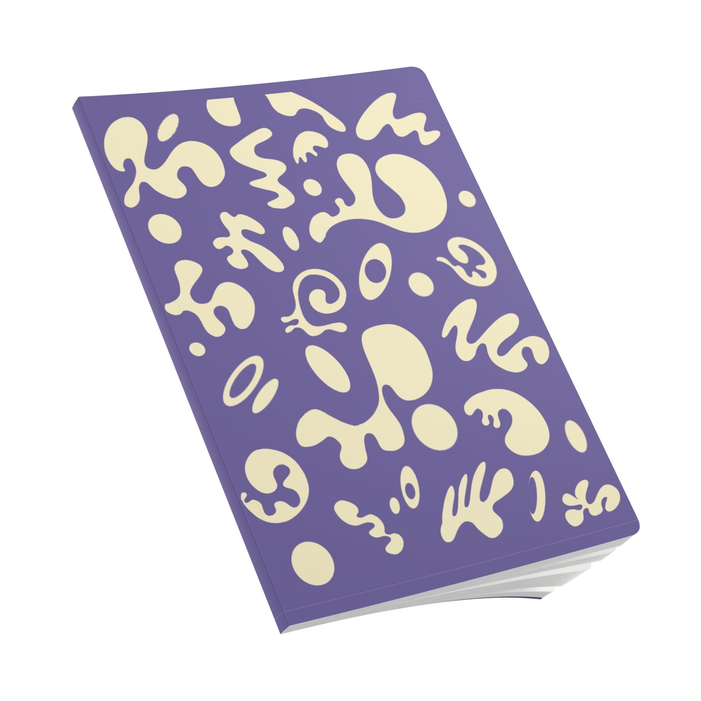 PURE IMAGINATION SOFTCOVER JOURNAL w INSIDE PRINTS + TEAR-OFF PAGES (RULED LINE) - Purple Rain