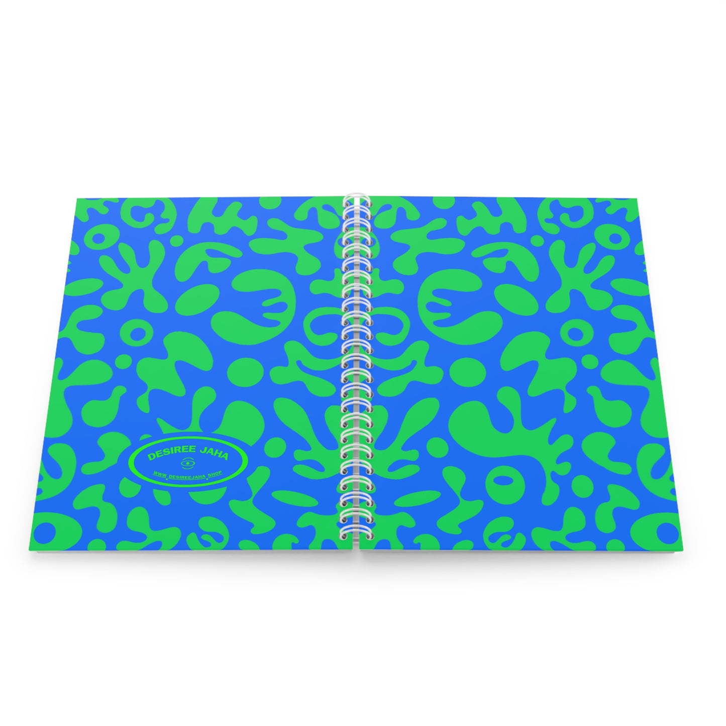 PURE IMAGINATION SPIRAL NOTEBOOK (WIDE RULED) - Blue & Green