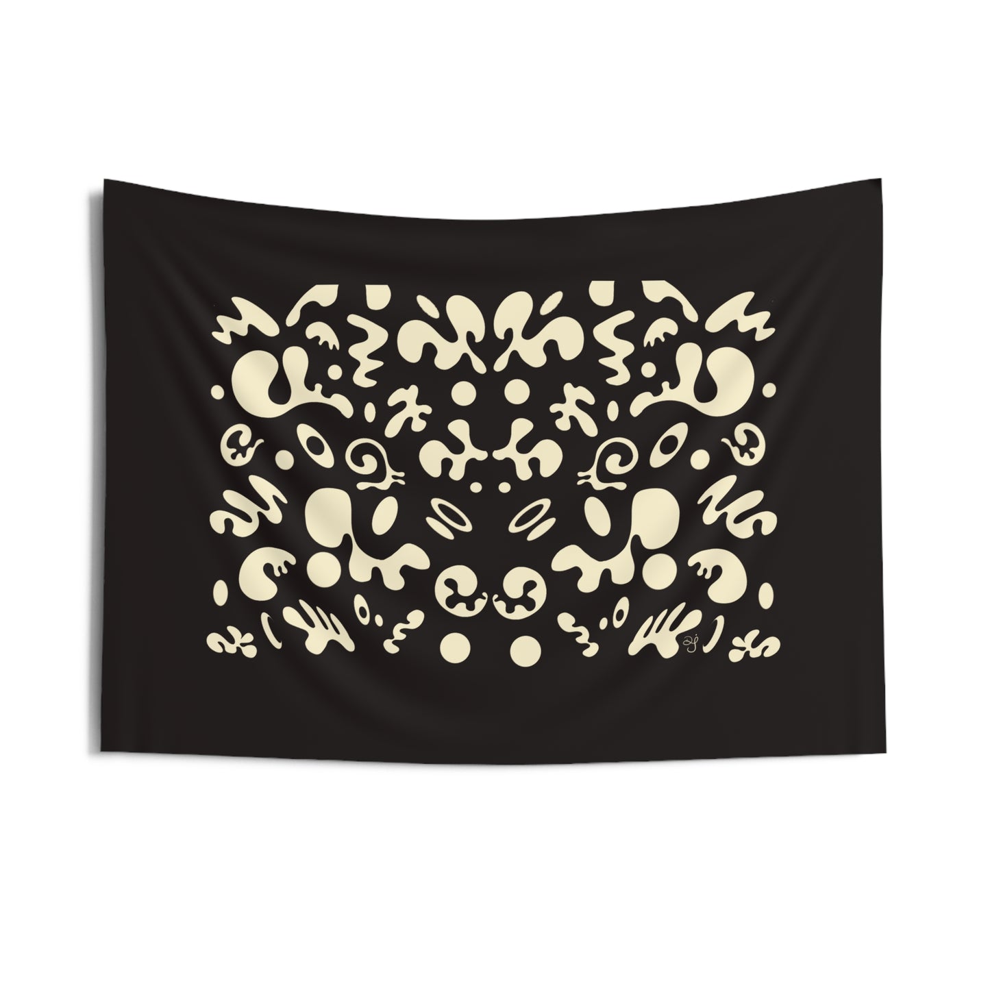 BRIGHT FUTURE INDOOR WALL TAPESTRY - Smoke Black