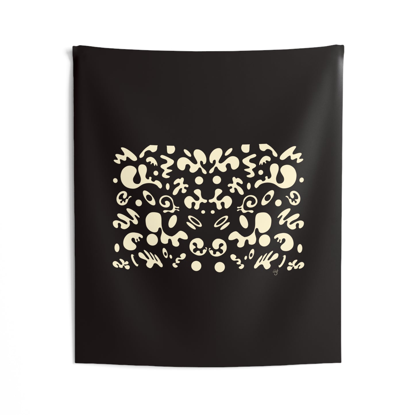 BRIGHT FUTURE INDOOR WALL TAPESTRY - Smoke Black