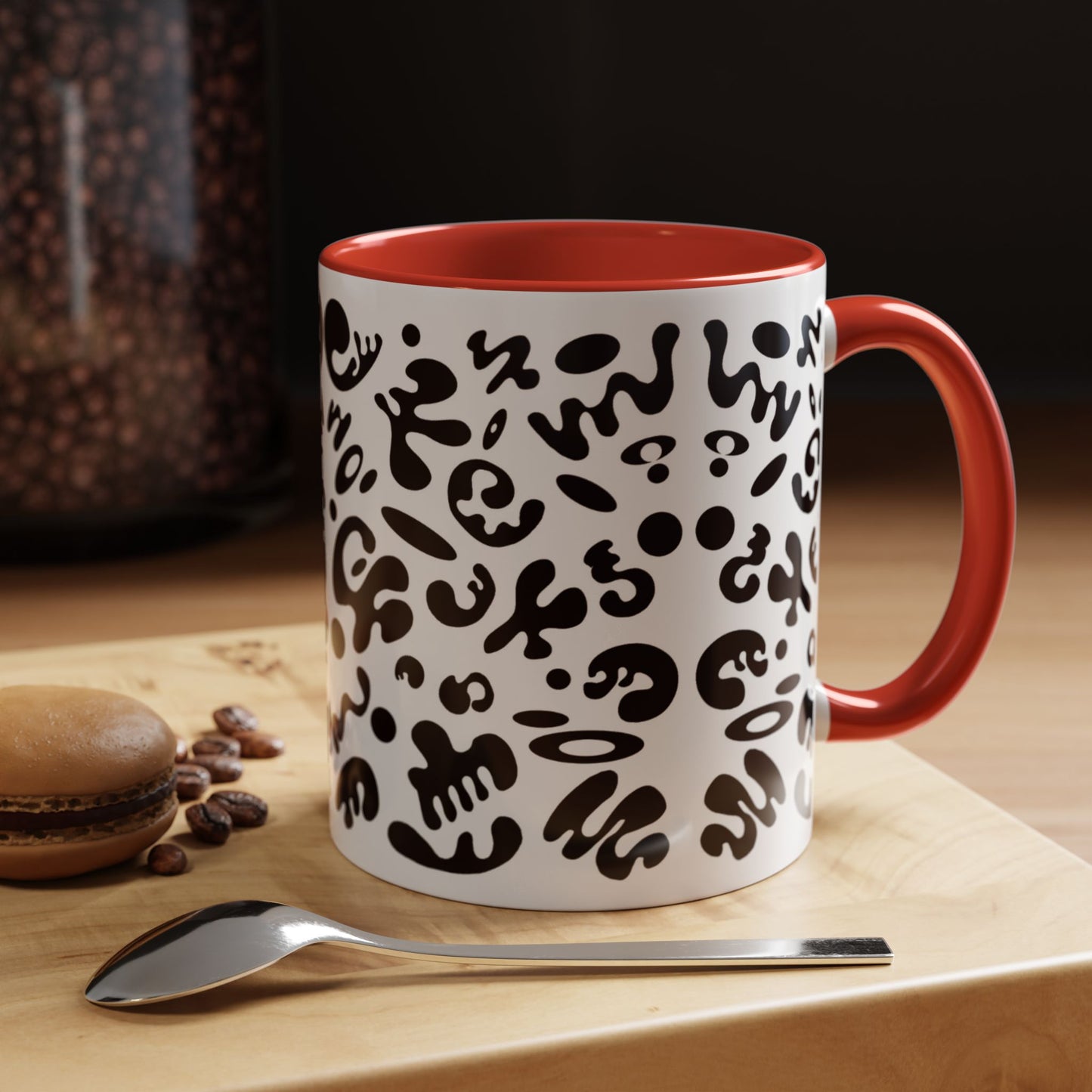 NOURISH'D COLOR ACCENT CERAMIC MUG