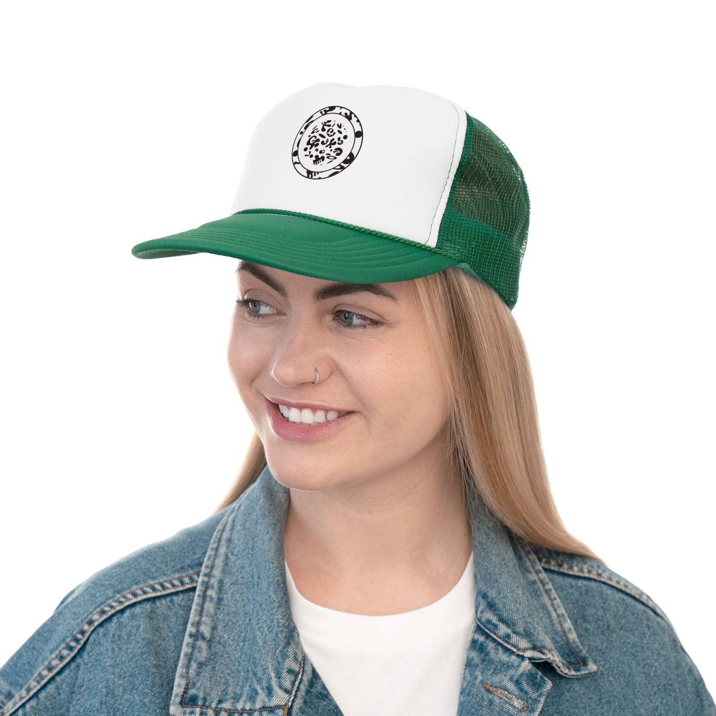 ADORN'D TRUCKER CAP - Starlight White