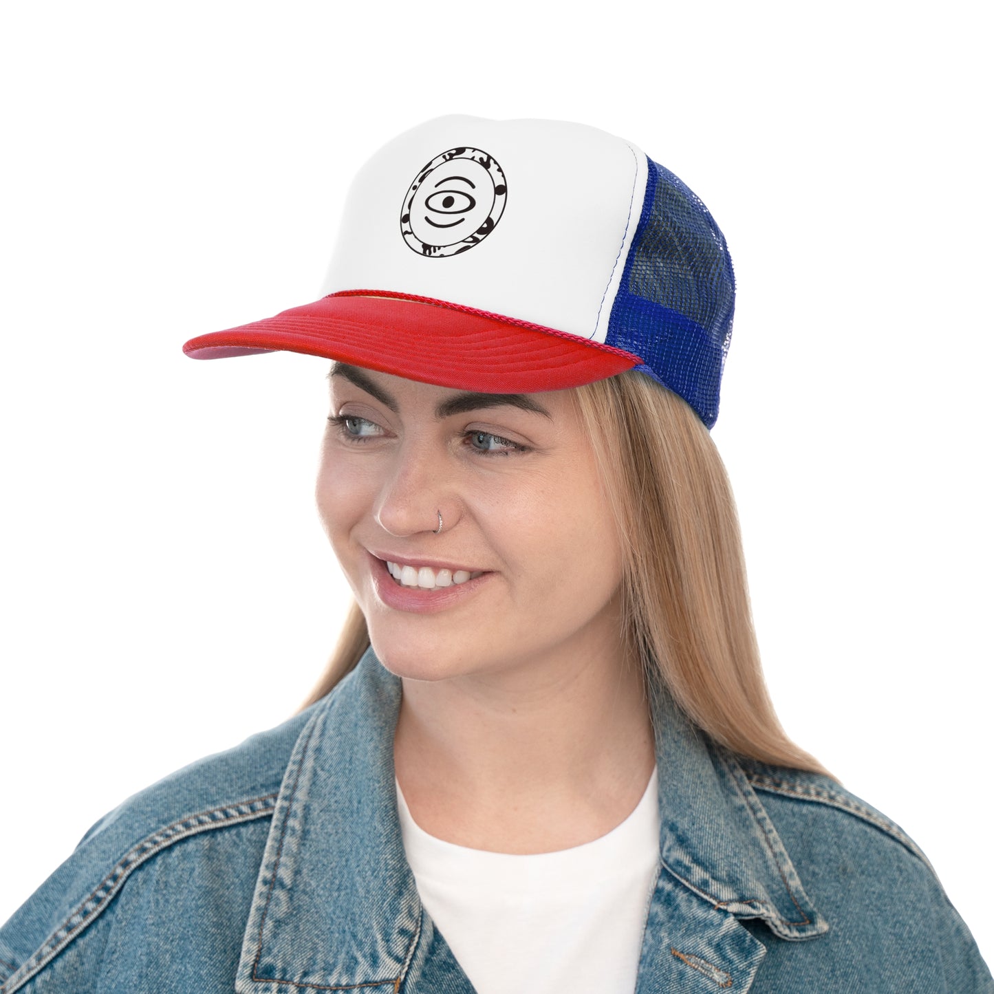 ADORN'D TRUCKER CAP - Starlight White Logo