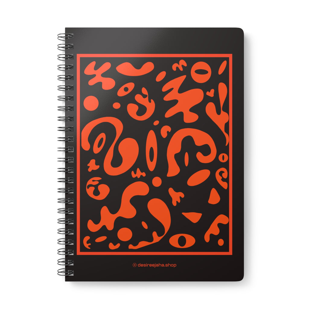 Spotlight Art Framed A5 Wirobound Softcover Notebook - Black Magic Woman