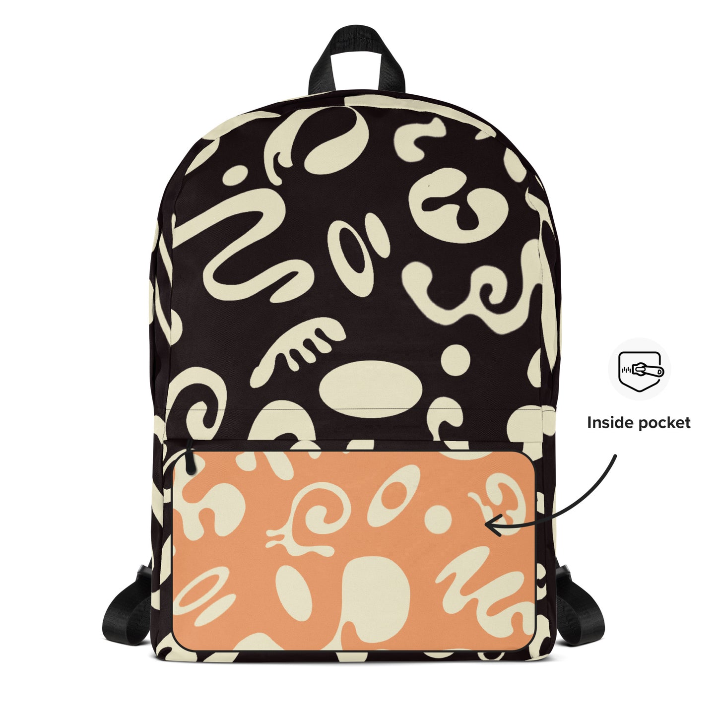 PURE IMAGINATION ALL OVER PRINT BACKPACK - Smoke Black