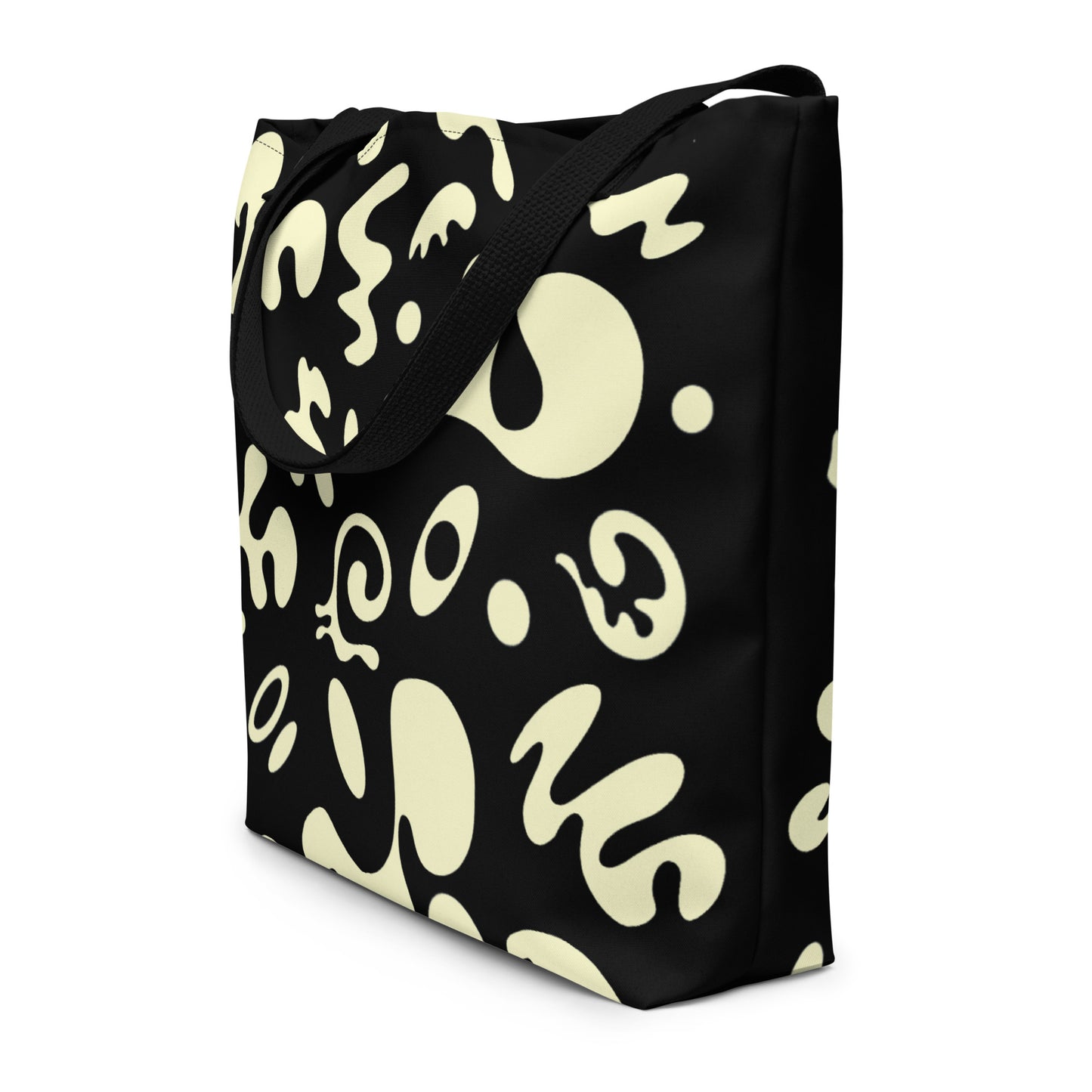 PURE IMAGINATION LARGE ALL OVER PRINT TOTE BAG - Smoke Black