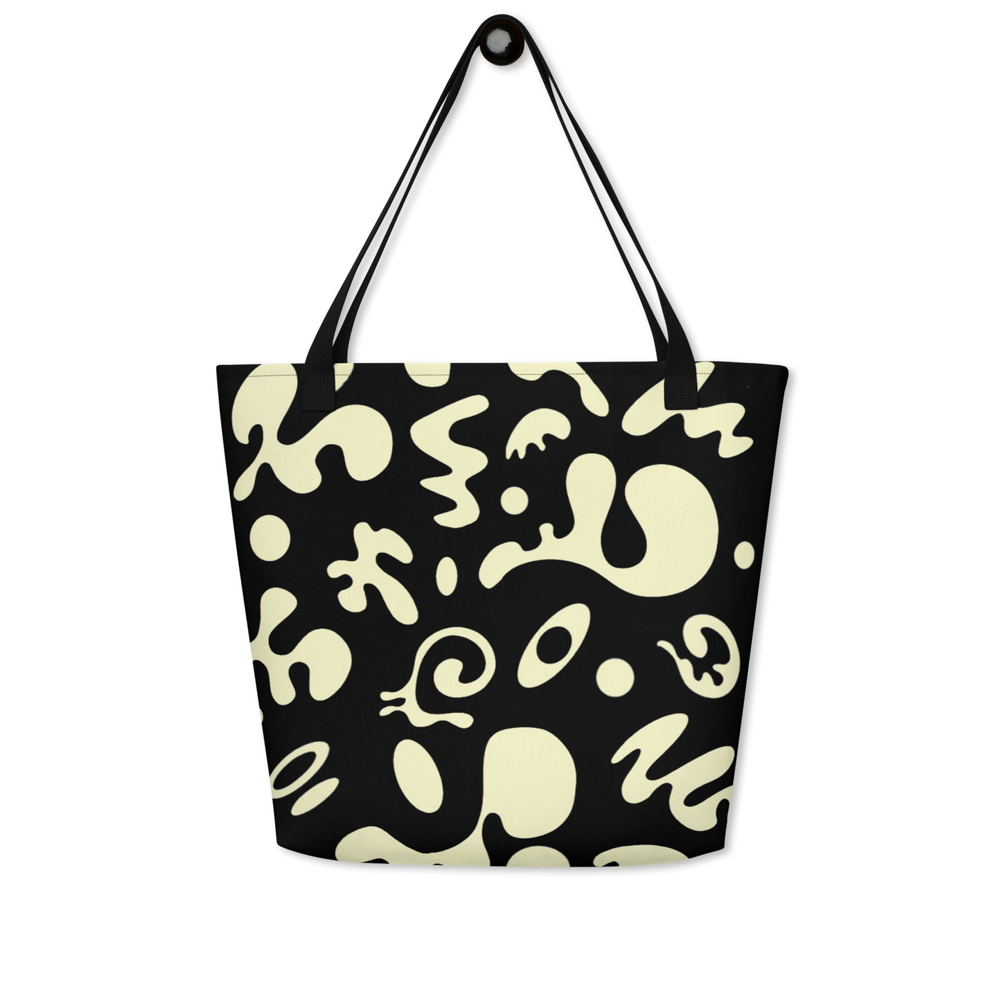 PURE IMAGINATION LARGE ALL OVER PRINT TOTE BAG - Smoke Black