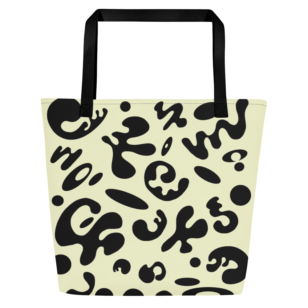 PURE IMAGINATION LARGE ALL OVER PRINT TOTE BAG - Warm White