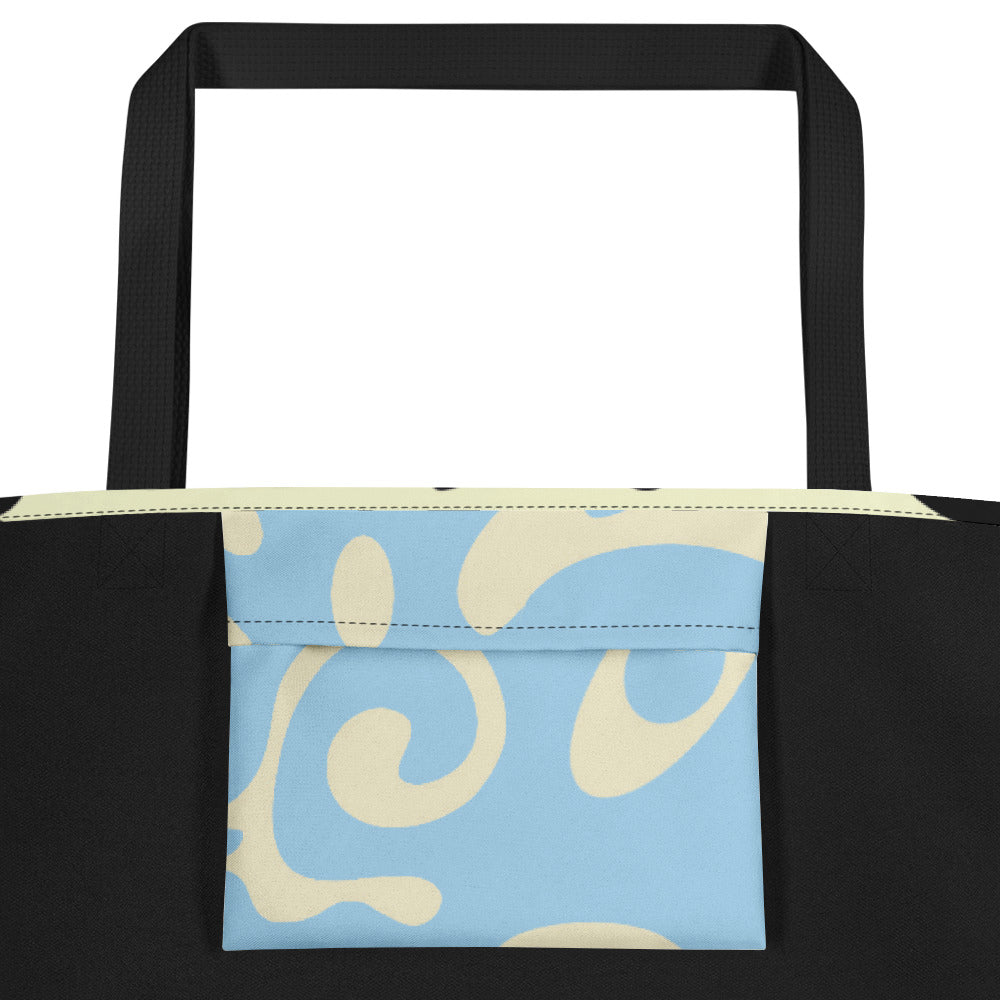 PURE IMAGINATION LARGE ALL OVER PRINT TOTE BAG - Warm White