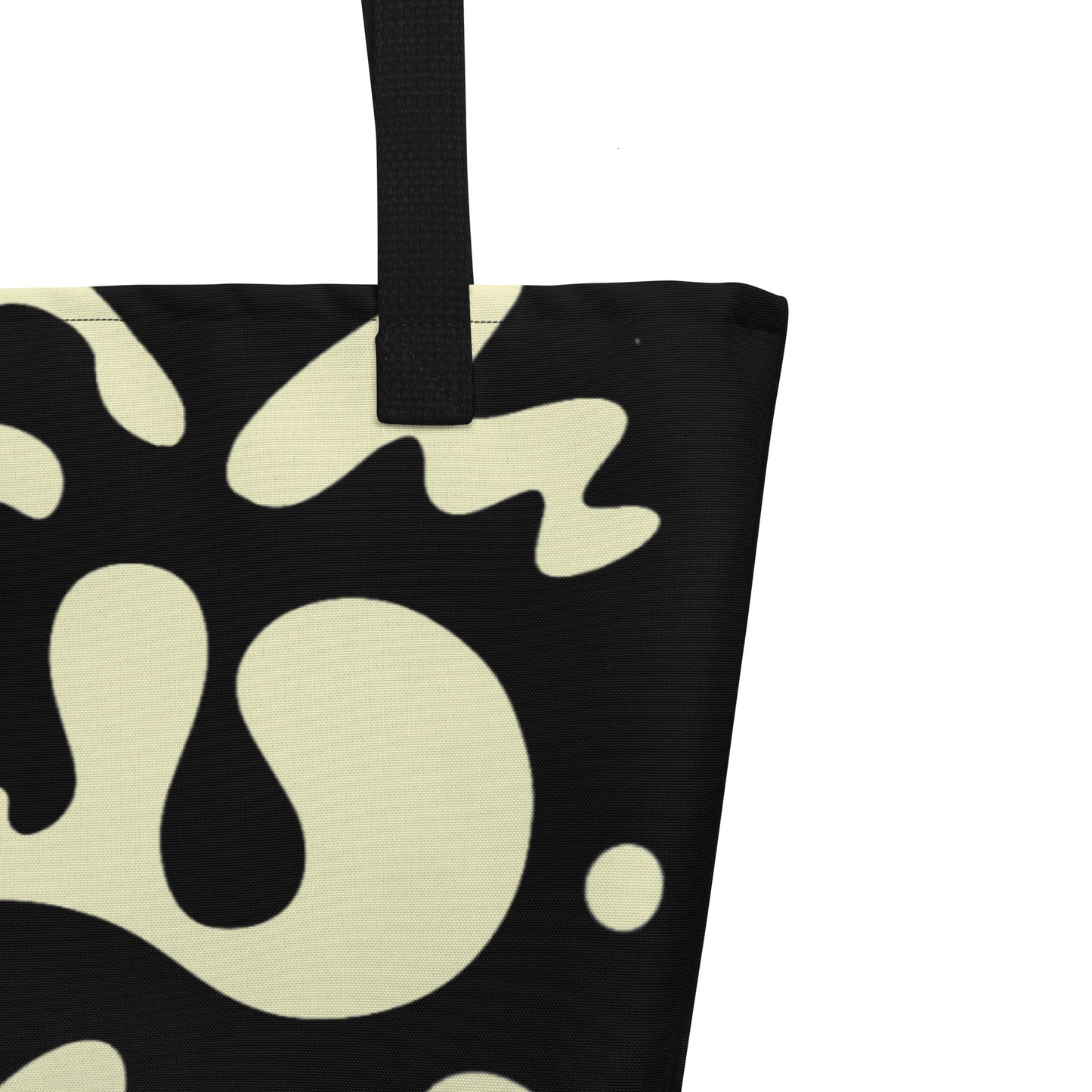 PURE IMAGINATION LARGE ALL OVER PRINT TOTE BAG - Smoke Black