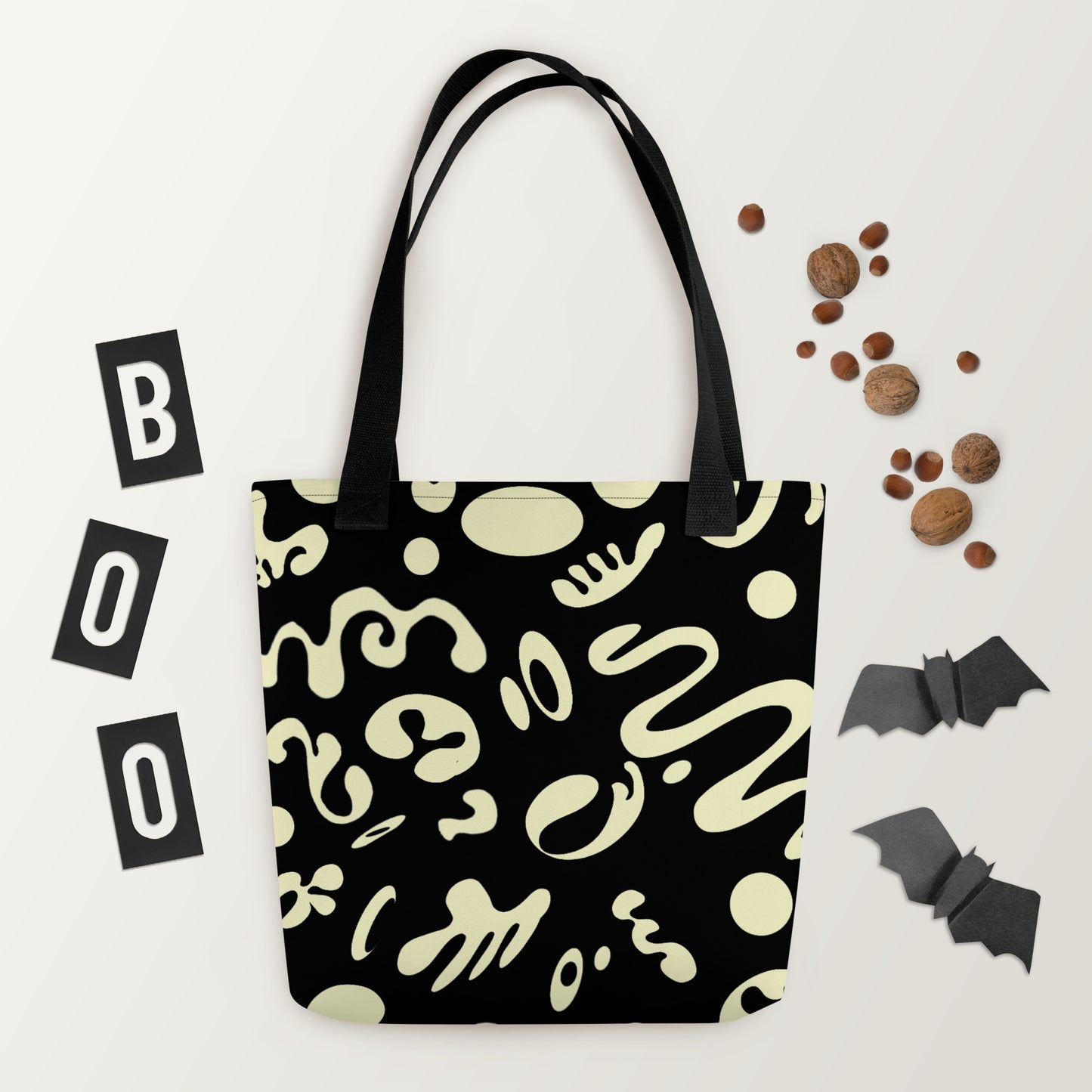 PURE IMAGINATION ALL OVER PRINT TOTE BAG - Smoke Black