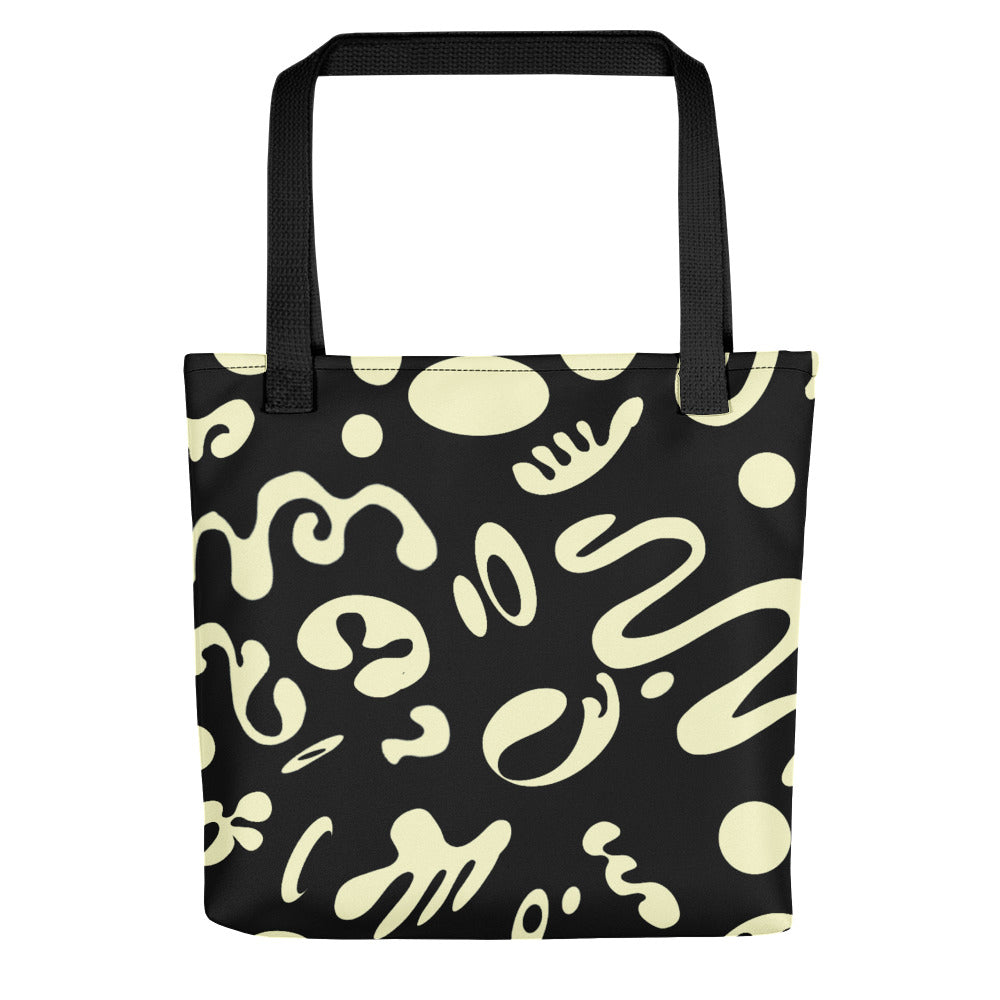 PURE IMAGINATION ALL OVER PRINT TOTE BAG - Smoke Black