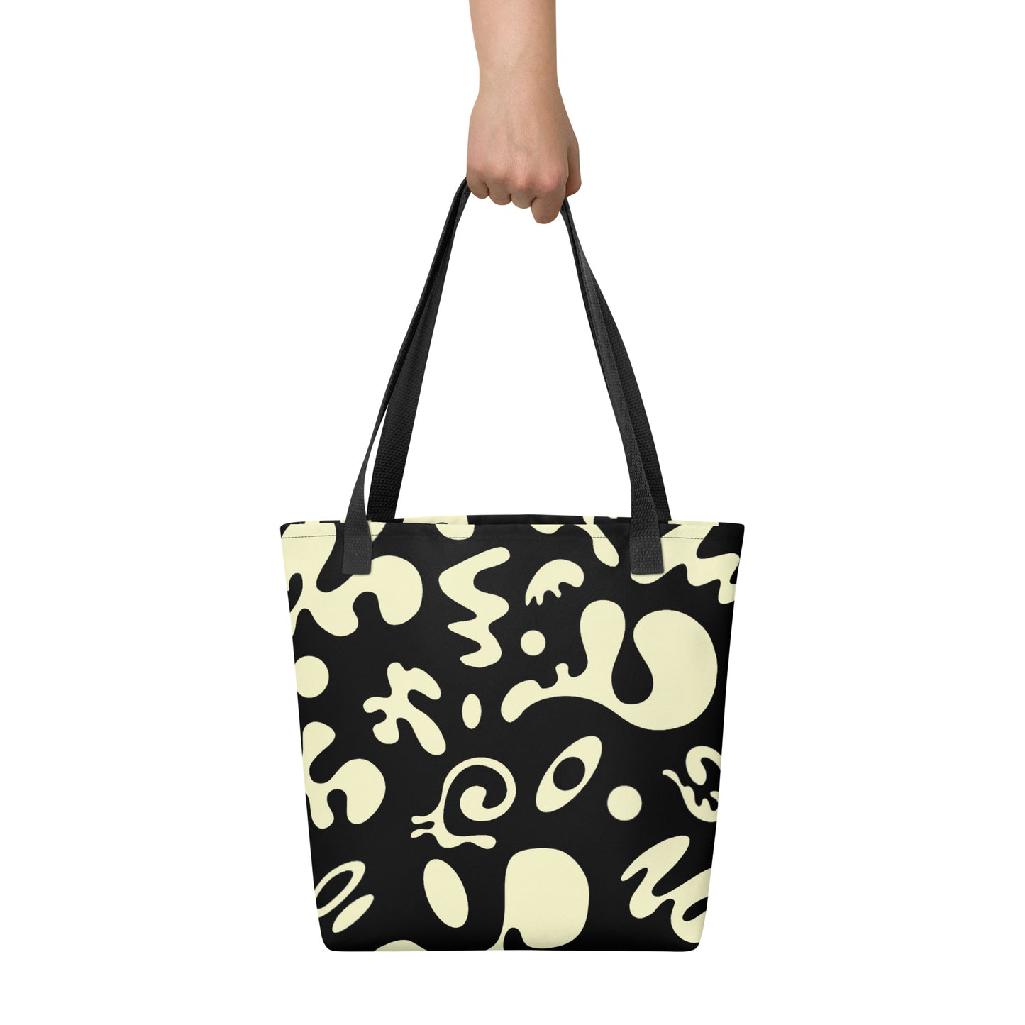 PURE IMAGINATION ALL OVER PRINT TOTE BAG - Smoke Black