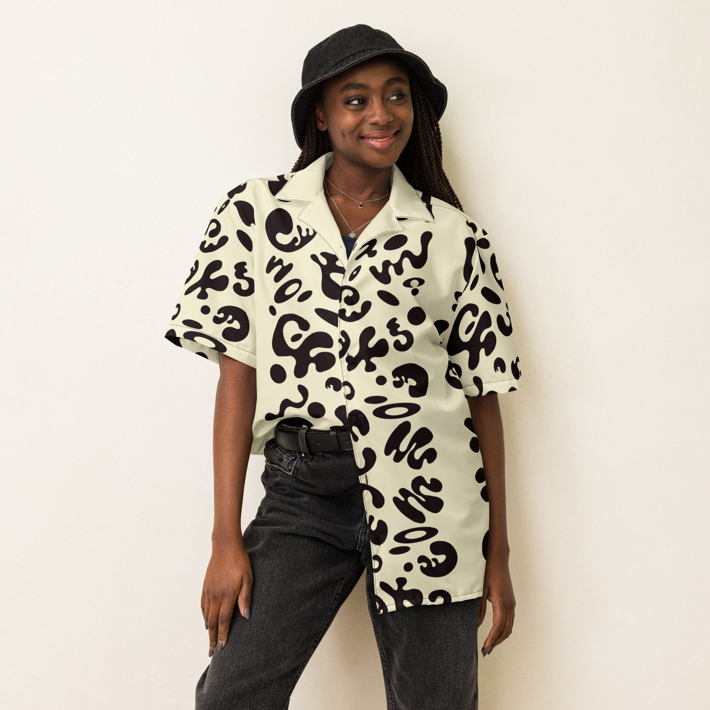 ADORN'D UNISEX BUTTON SHIRT - Warm White