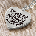 Pure Imagination Graphic Heart Keychain