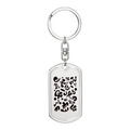 Pure Imagination Graphic Dog Tag Keychain