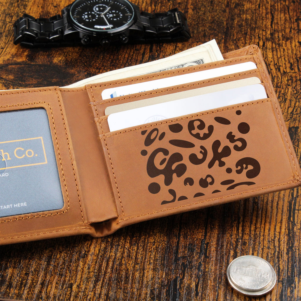 Pure Imagination Engraved Leather Wallet (Inner Section)