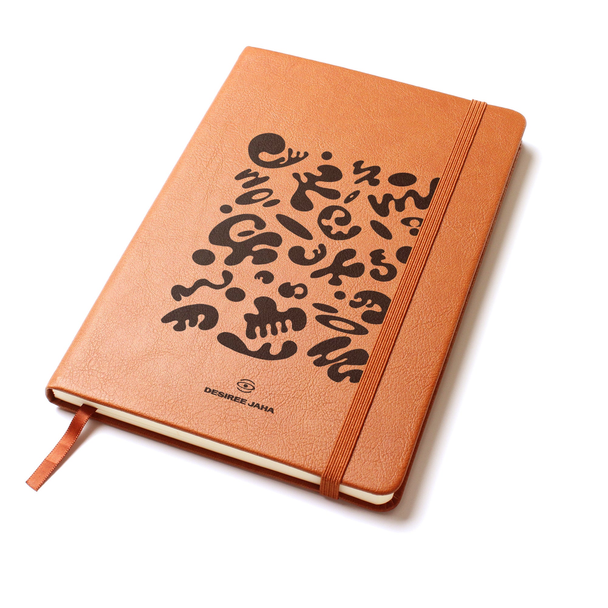 Pure Imagination Engraved Vegan Leather Journal w Ribbon