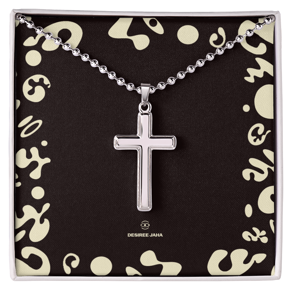 Pure Imagination Artisan Cross Necklace with Ball Chain