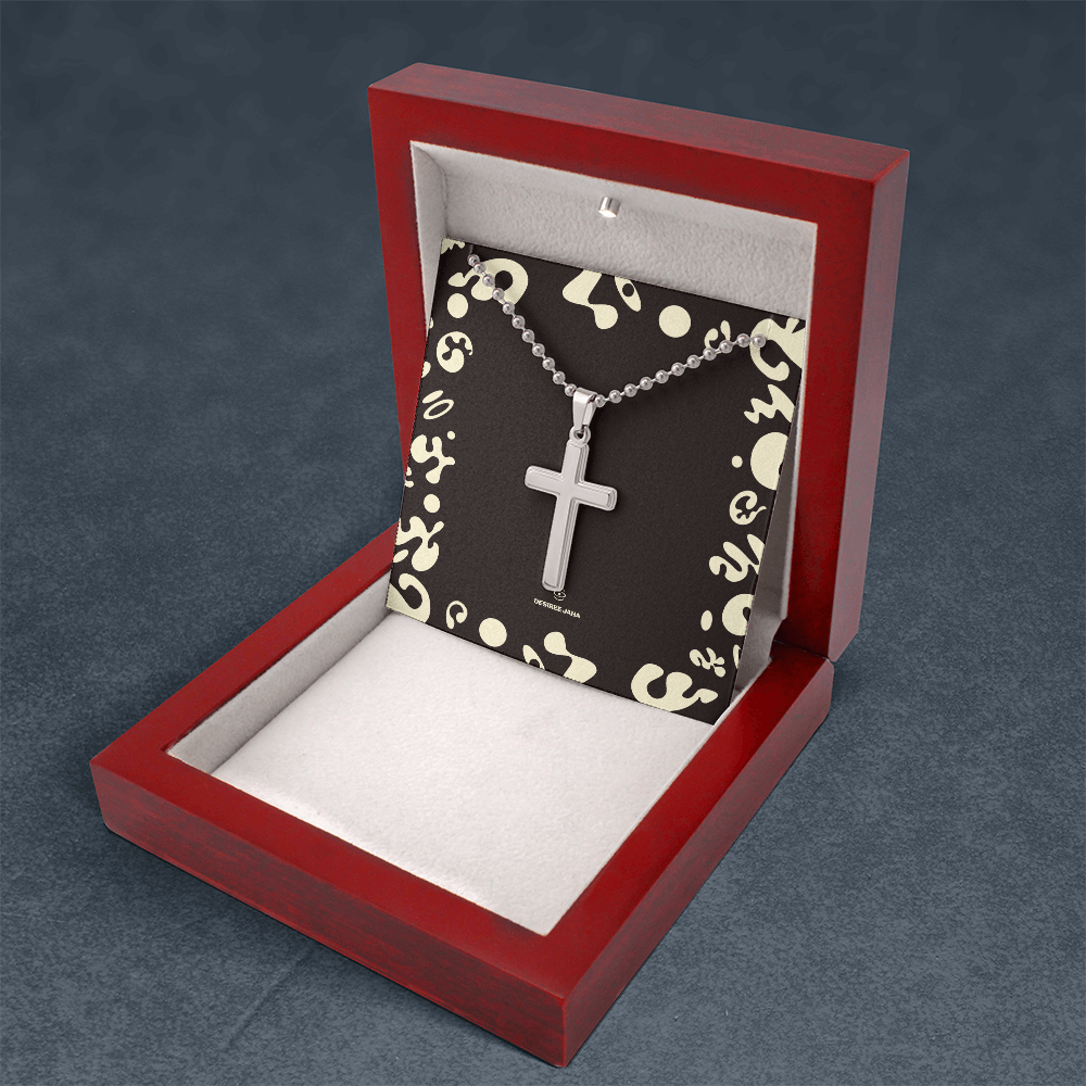 Pure Imagination Artisan Cross Necklace with Ball Chain