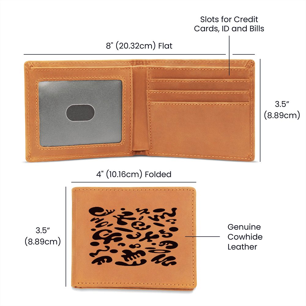 Pure Imagination Graphic Genuine Leather Wallet