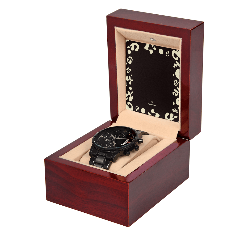 Pure Imagination Black Chronograph Watch