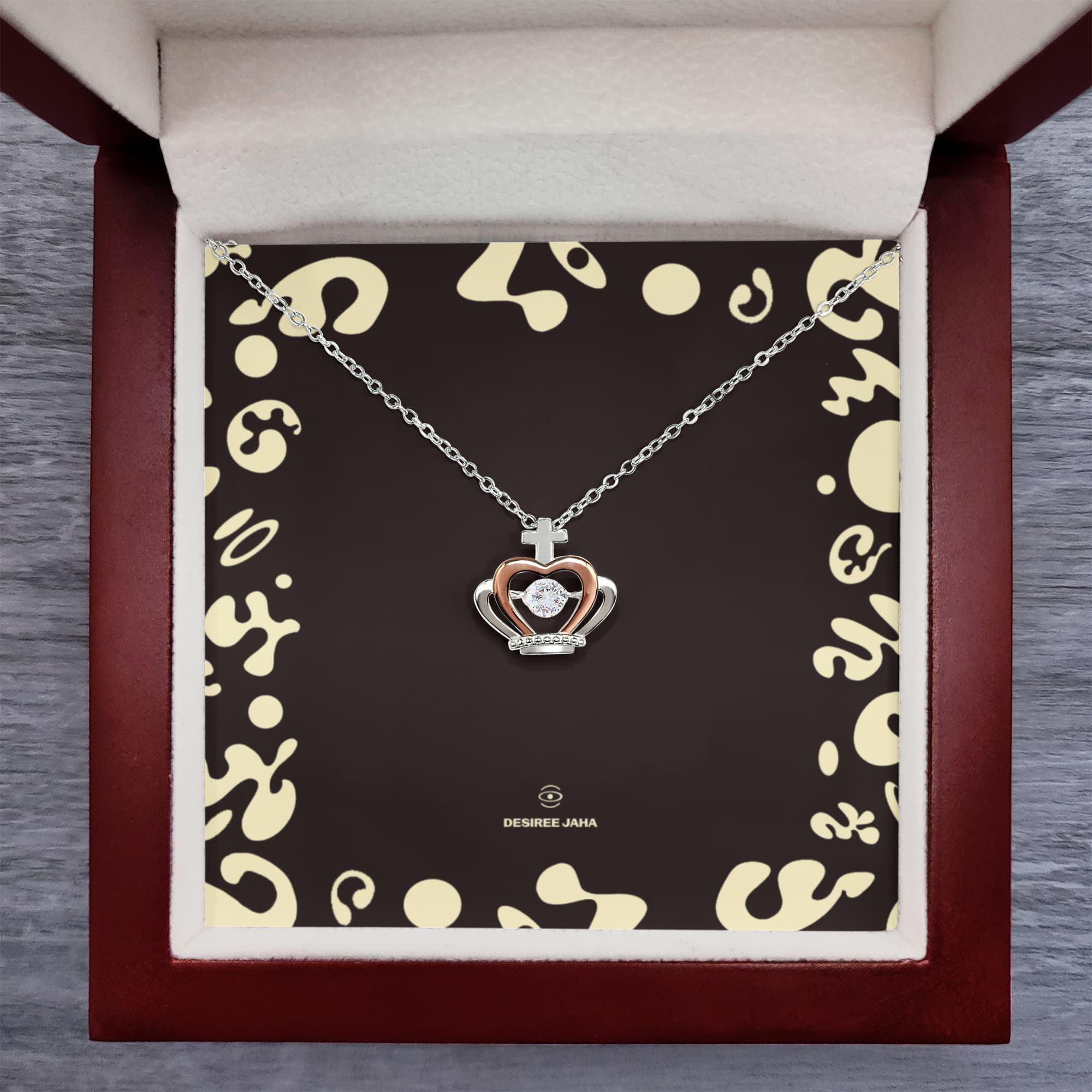 Pure Imagination Crown Pendant Necklace