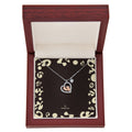 Pure Imagination Baby Feet Heart Necklace