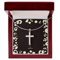 Pure Imagination Artisan Cross Necklace w Snake Chain