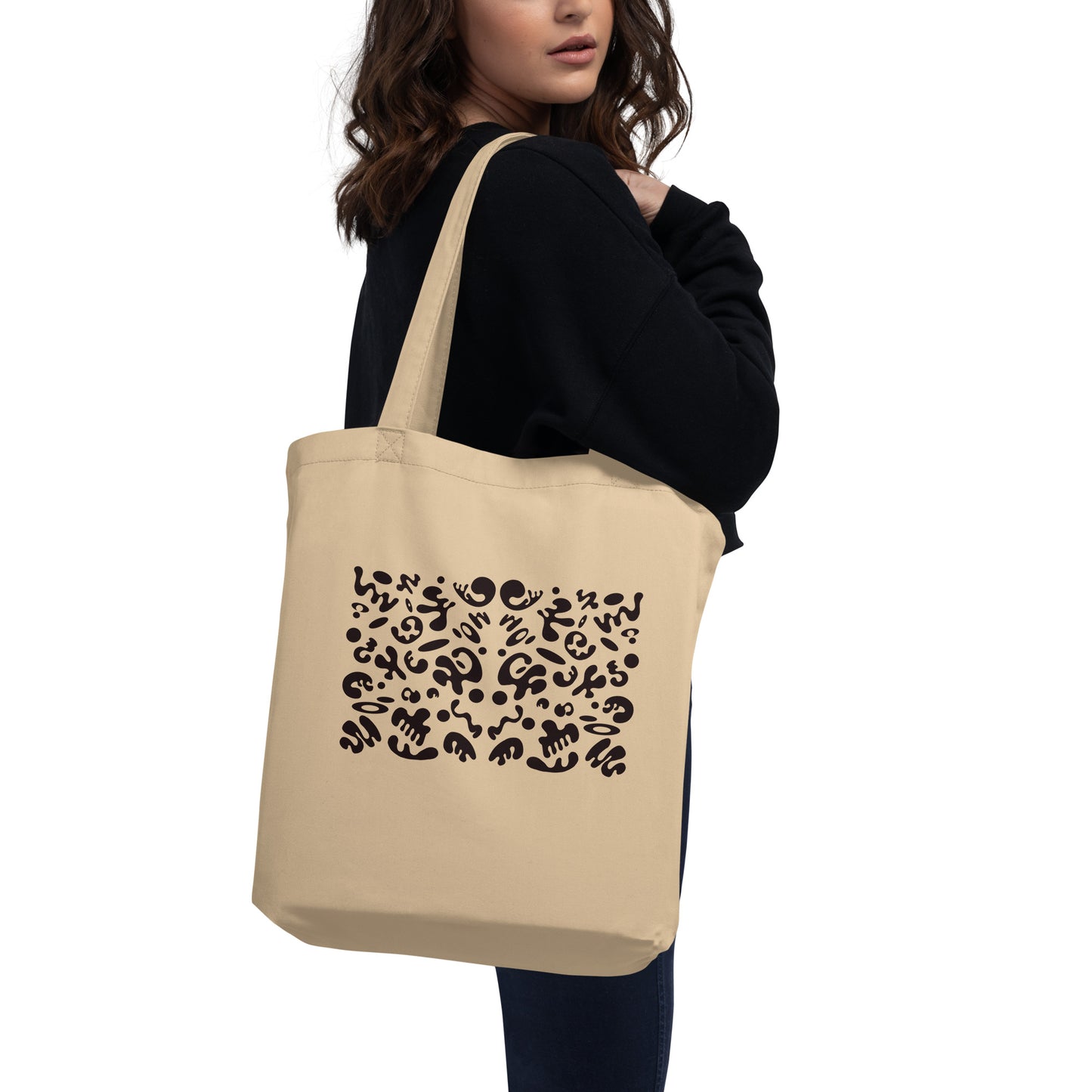 BRIGHT FUTURE PRINTED ECO TOTE BAG - Warm White