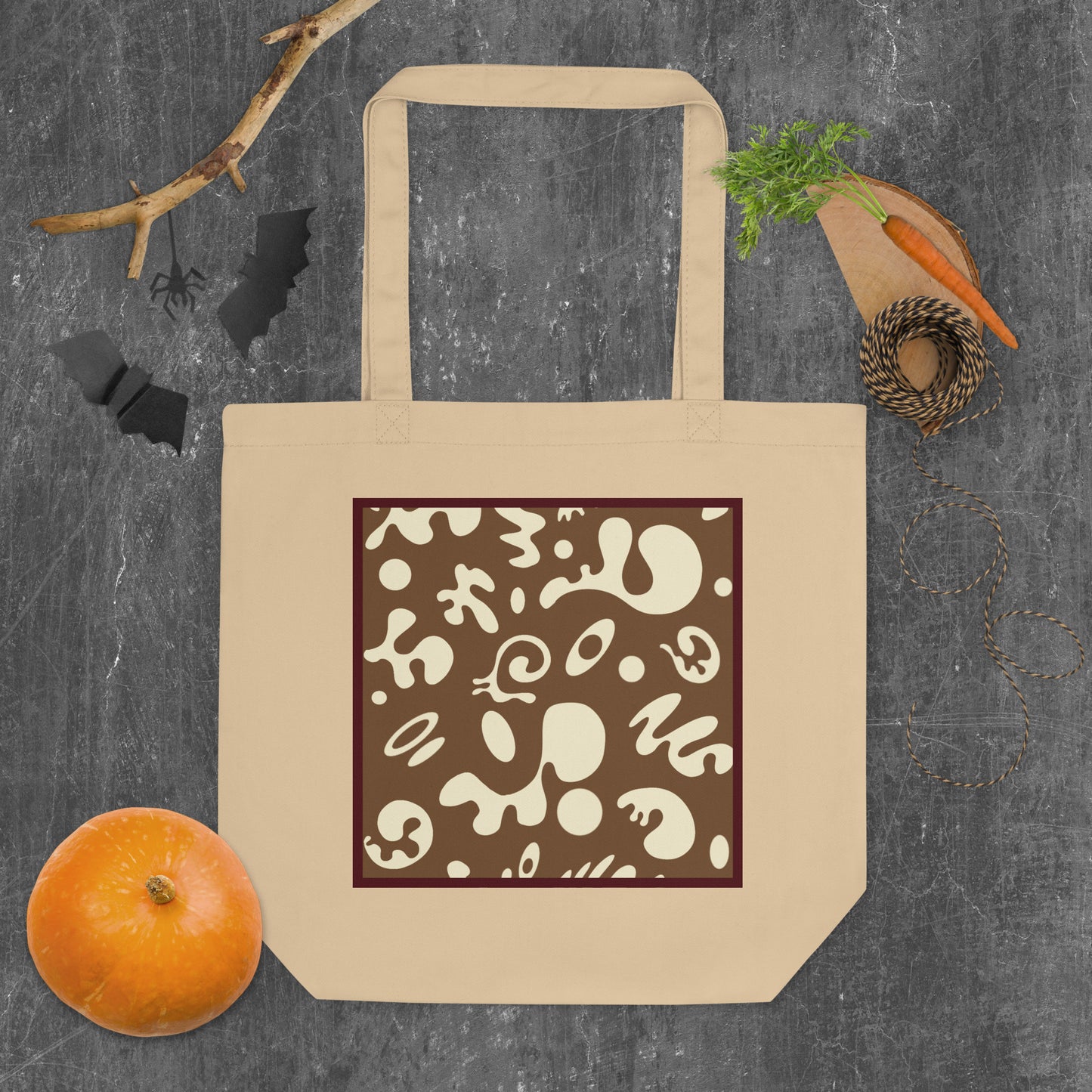 ADORN’D PRINTED ECO TOTE BAG - Natural OG