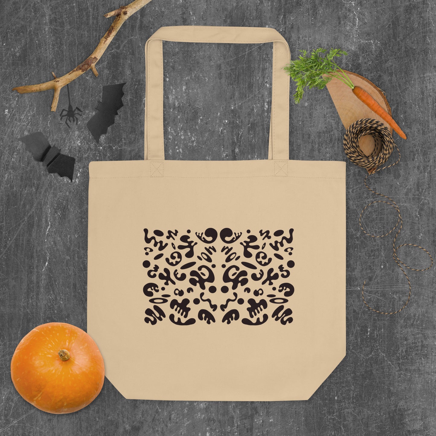 BRIGHT FUTURE PRINTED ECO TOTE BAG - Warm White