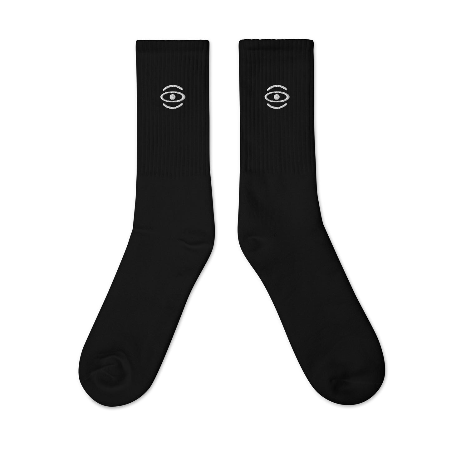 BRIGHT FUTURE EMBROIDERED MINIMALIST SOCKS - White Logo