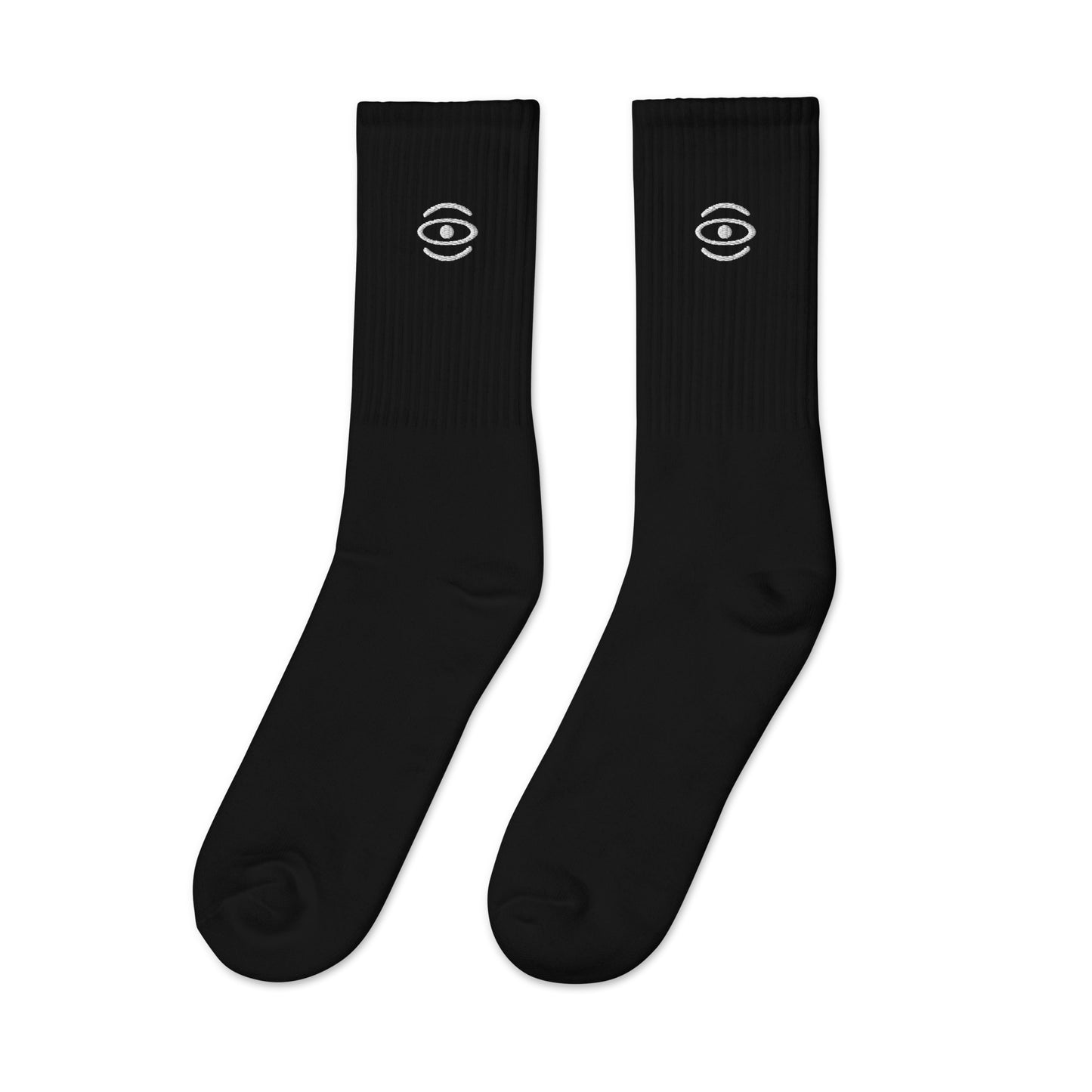 BRIGHT FUTURE EMBROIDERED MINIMALIST SOCKS - White Logo