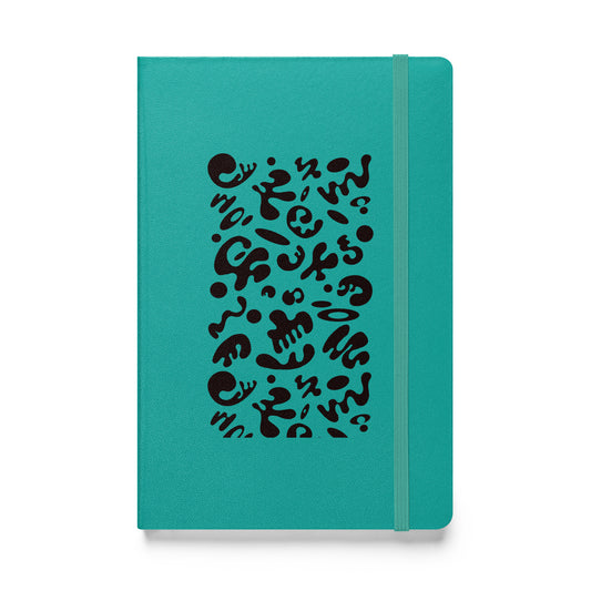 BRIGHT FUTURE HARDCOVER BOUND NOTEBOOK - Smoke Black Print