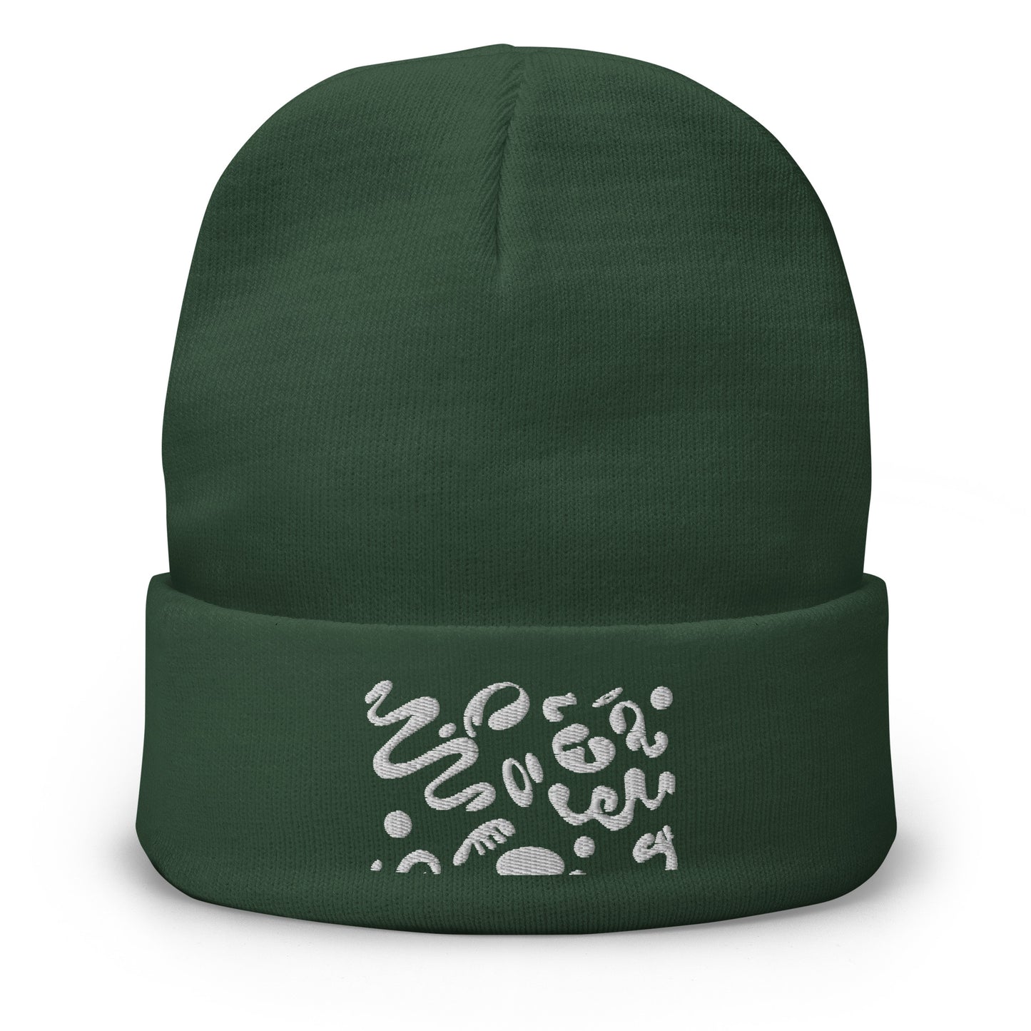 ADORN'D KNIT EMBROIDERED BEANIE - OG Print