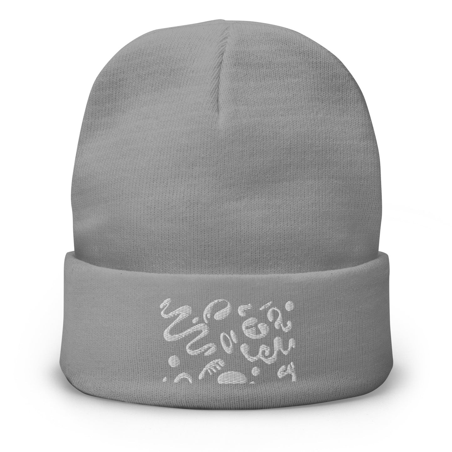 ADORN'D KNIT EMBROIDERED BEANIE - OG Print