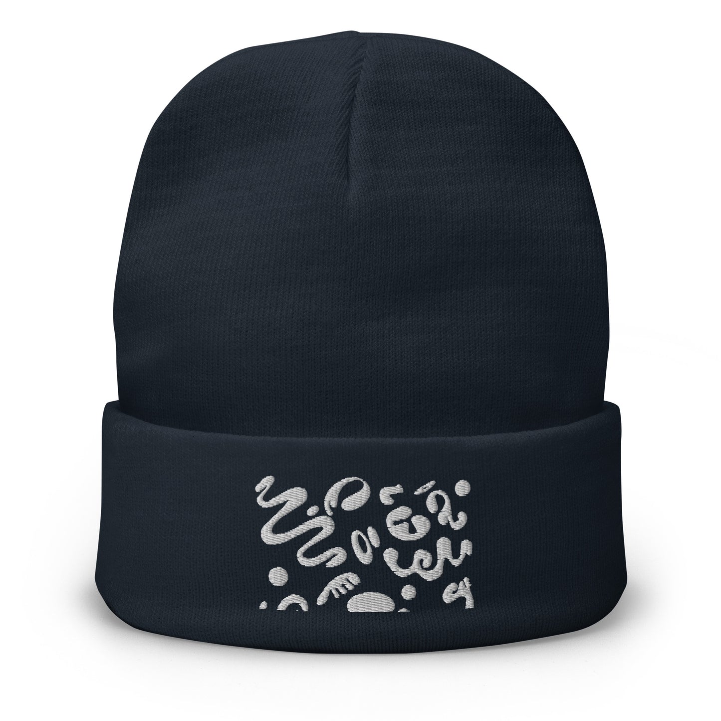 ADORN'D KNIT EMBROIDERED BEANIE - OG Print