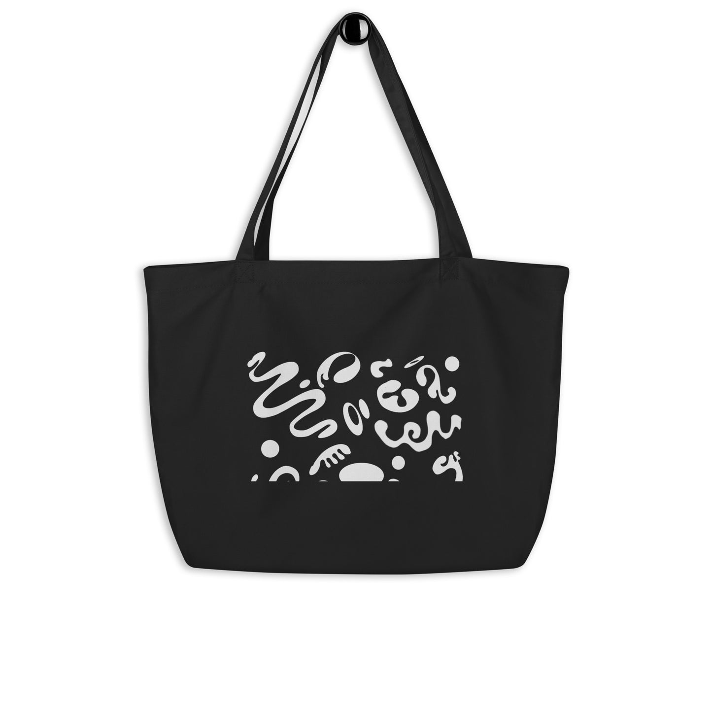 PURE IMAGINATION LARGE PRINTED ECO TOTE BAG - Smoke Black