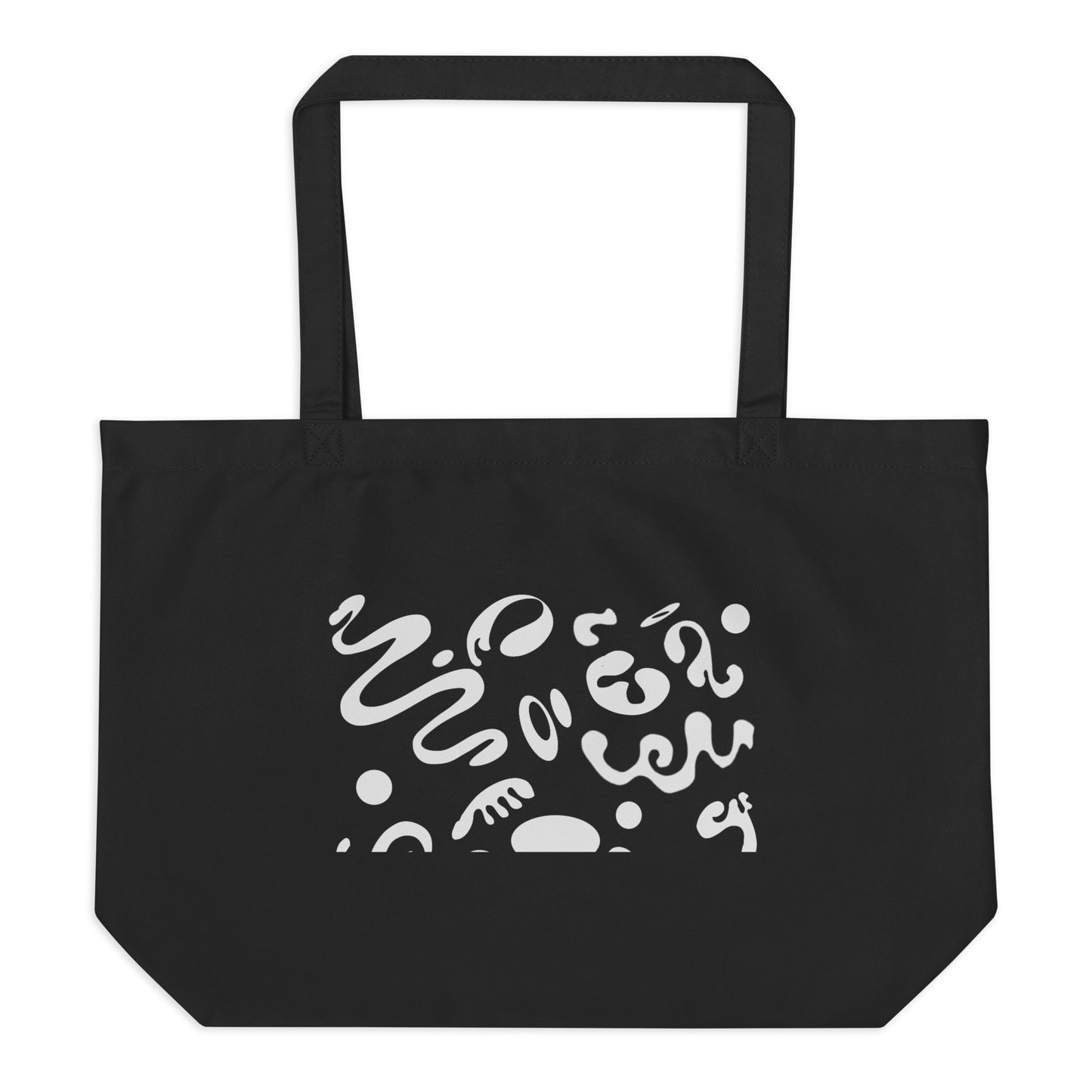 PURE IMAGINATION LARGE PRINTED ECO TOTE BAG - Smoke Black